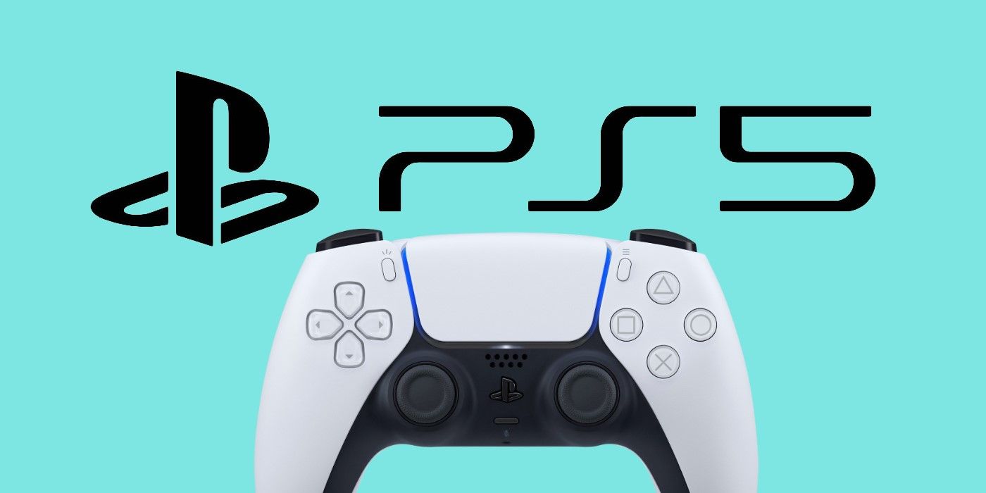 ps5 logo and controller blue