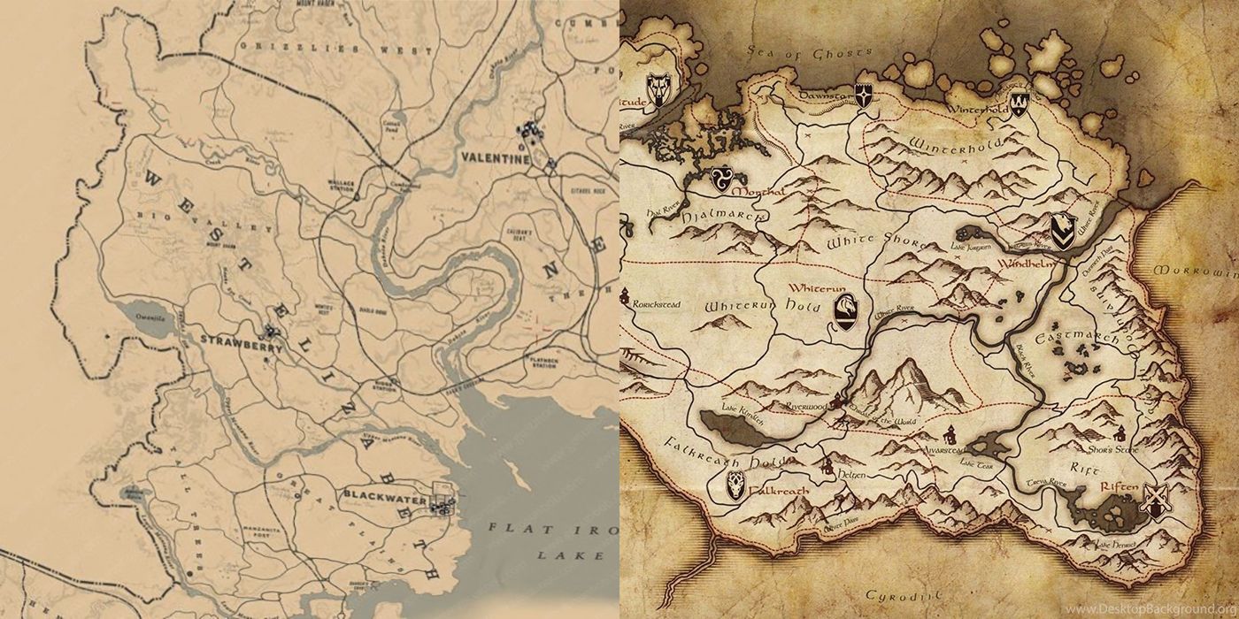 RDR 2 mapa