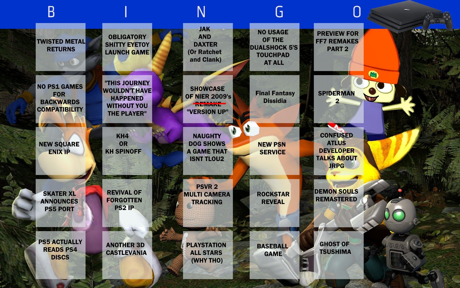 playstation 5 bingo