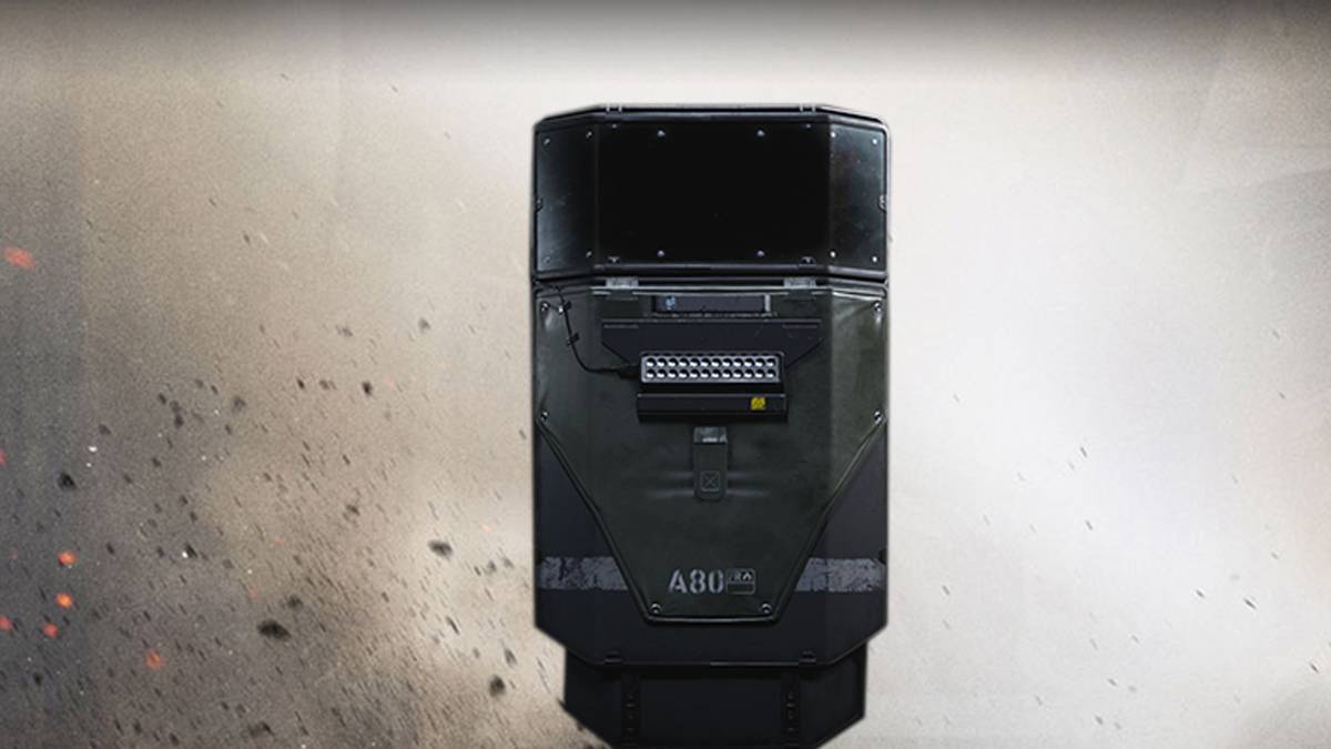 riot shield promo with standard background