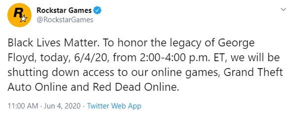 gta and red dead online down 6 4 2020