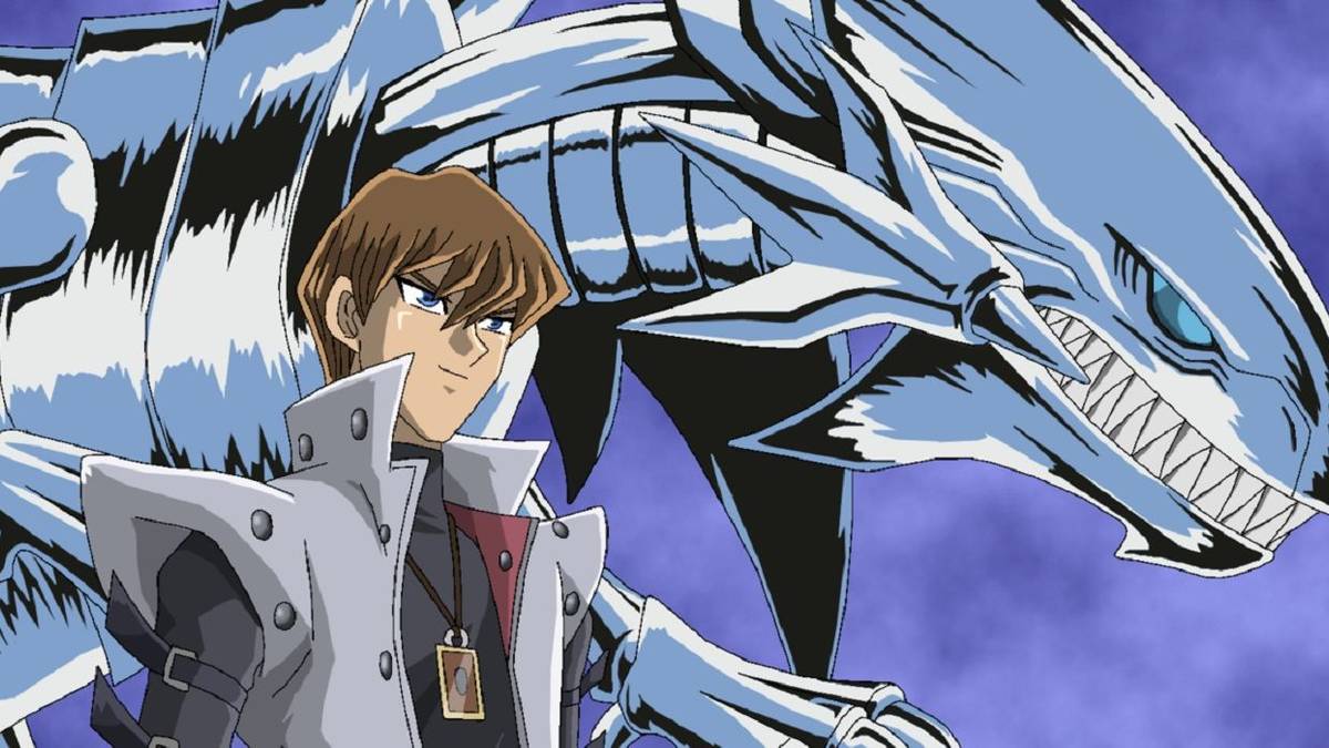 Seto Kaiba Summoning The Blue Eyes White Dragon