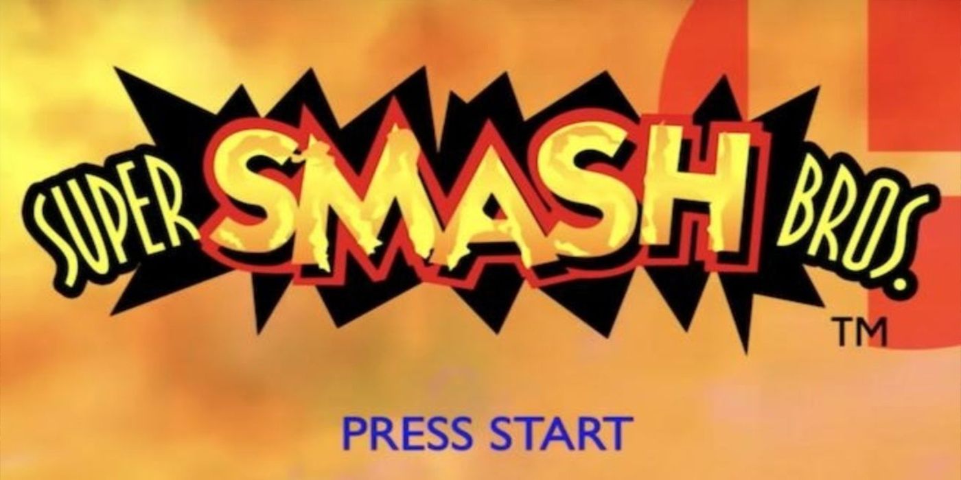 Стартовый экран Super Smash Bros.