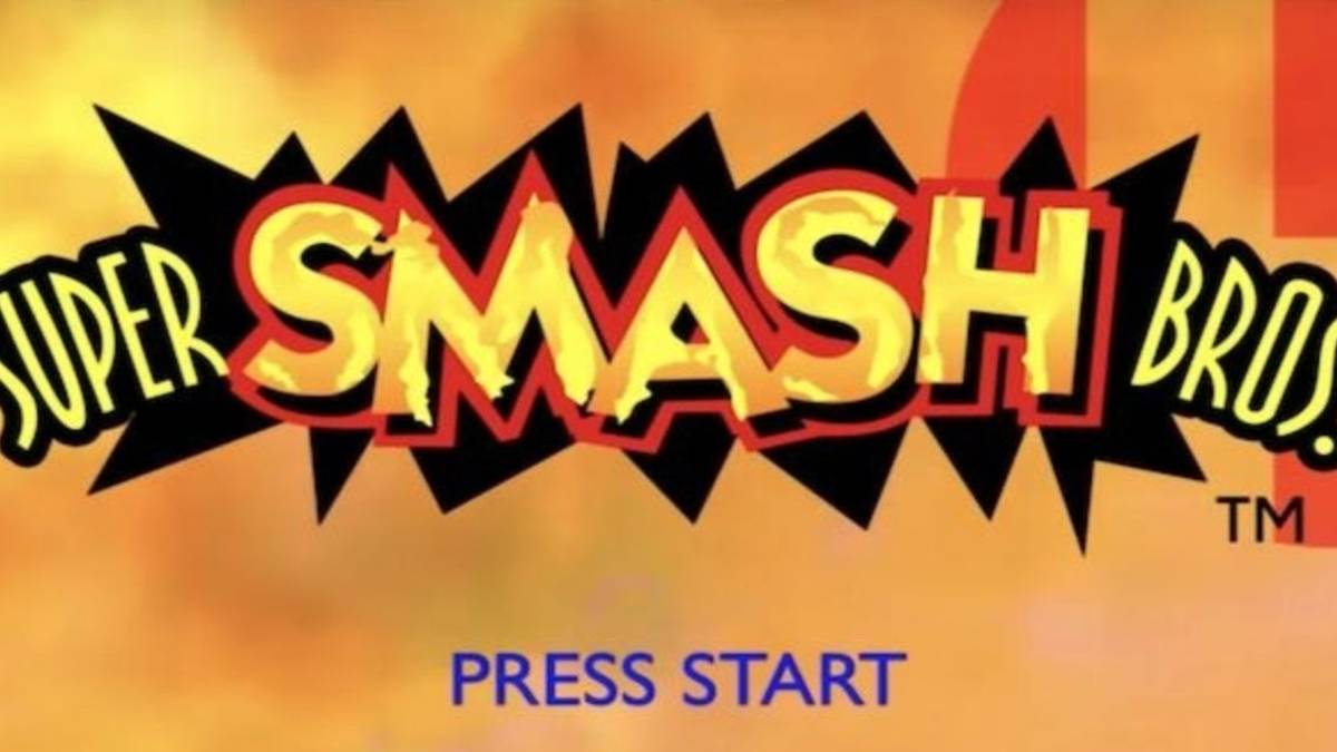Super Smash Bros. start screen