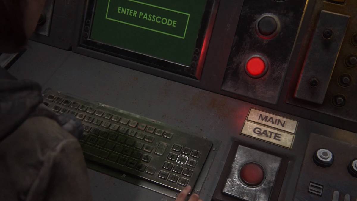 last of us 2 main gate code