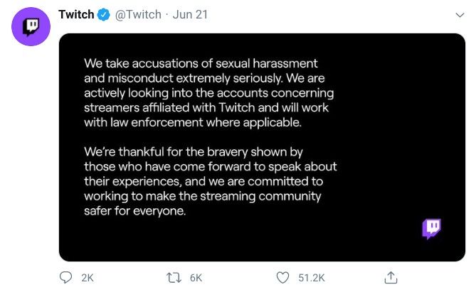 twitch harassment