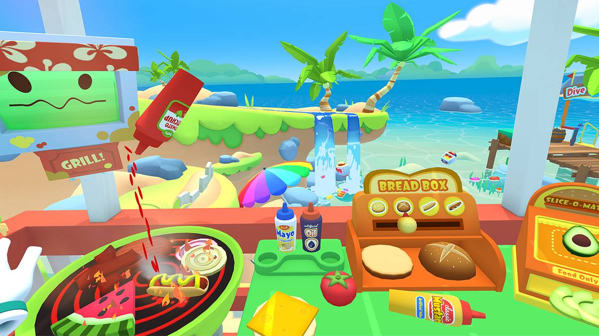 Making food in VR