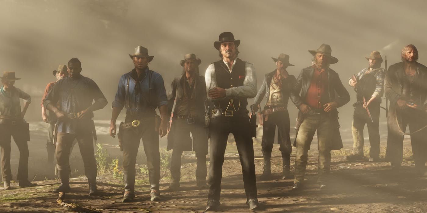 Red Dead Redemption 2 Van Der Linde Gang In A Showdown
