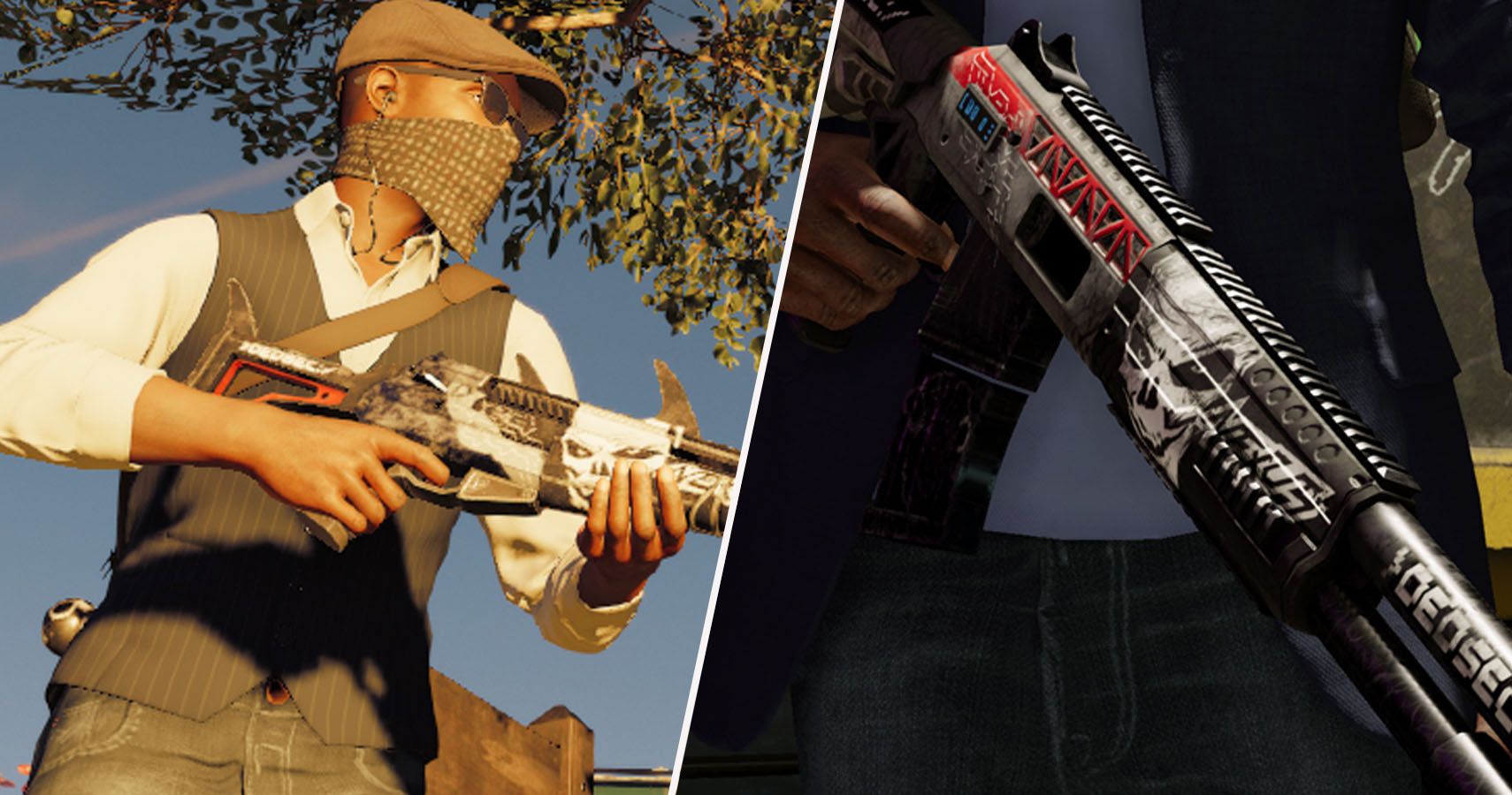 Shots of weapons from Watch Dogs
