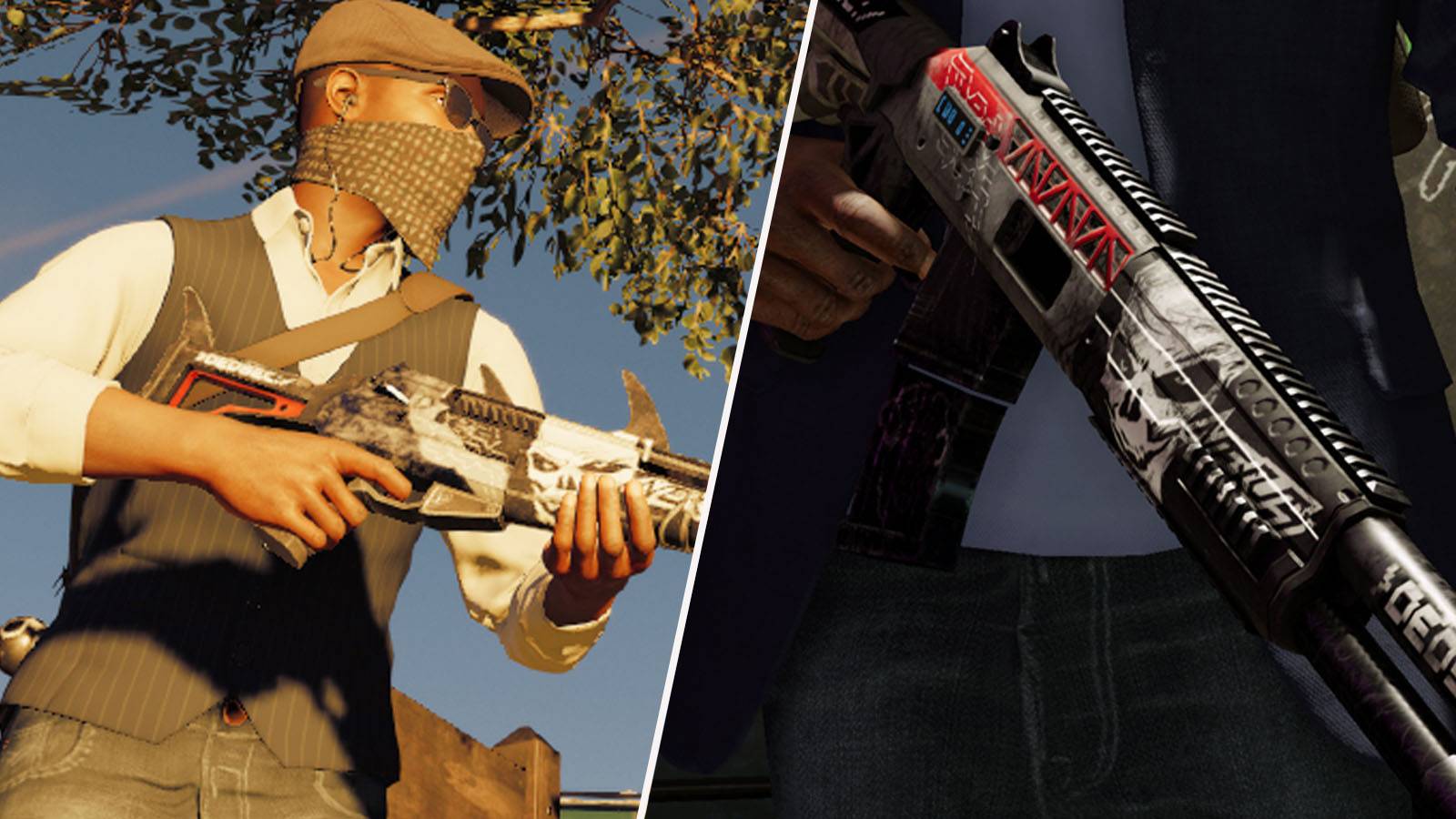 Shots of weapons from Watch Dogs