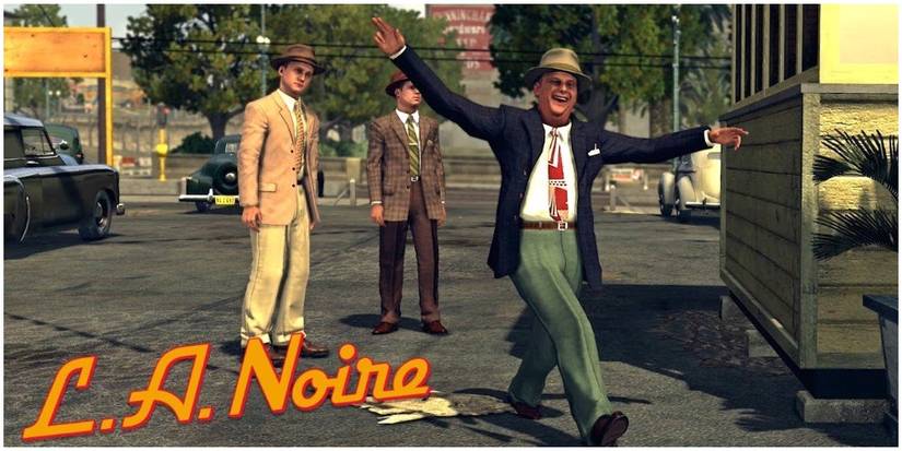 The car salesman leading the detectives to his office