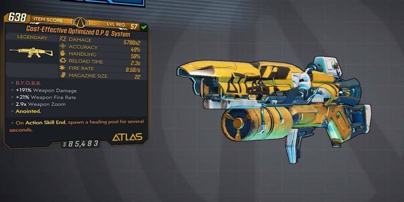 Borderlands 3 - O.P.Q. System gun