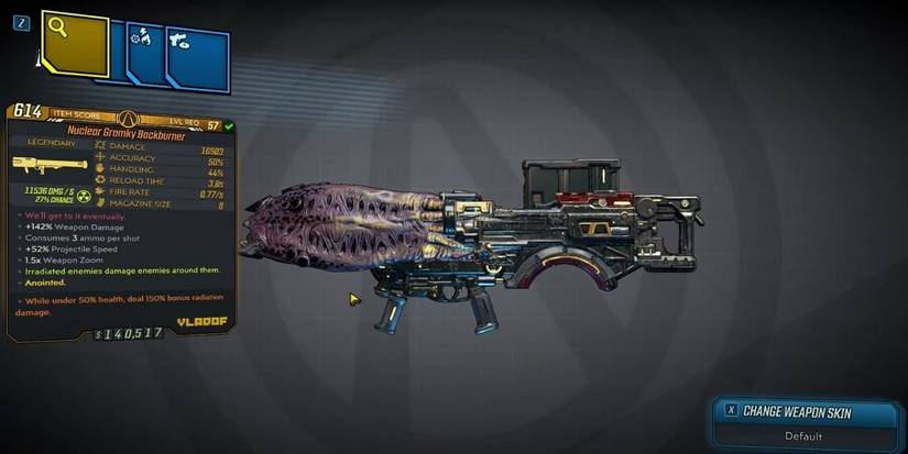 Borderlands 3 Backburner legendary rocket launcher
