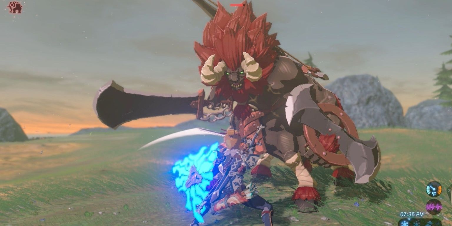 Lynel attack in The Legend of Zelda: Breath of the Wild