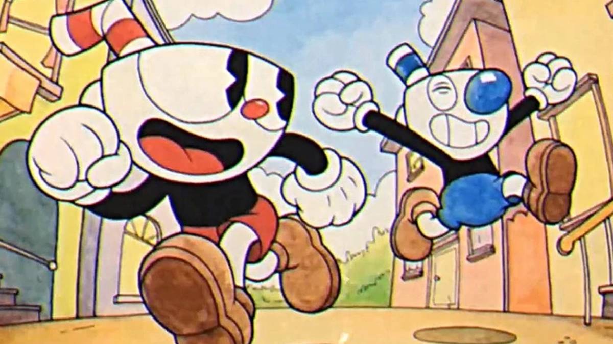 Cuphead and Mugman Running