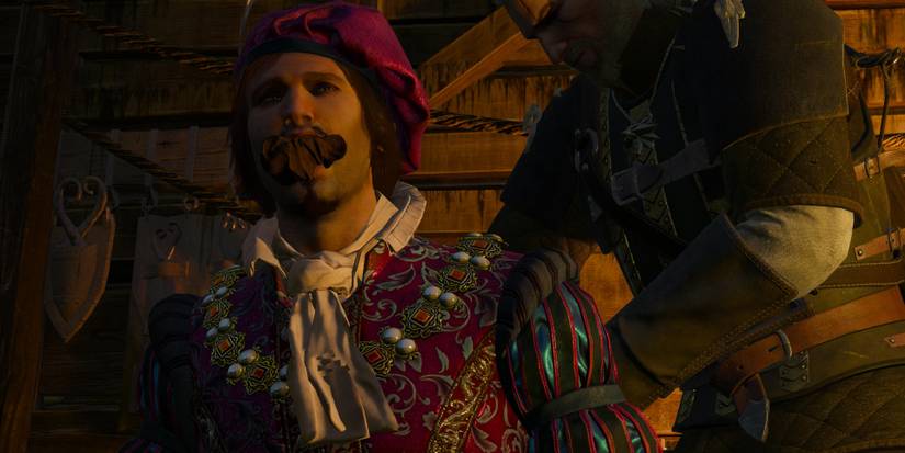 Dandelion in trouble in The Witcher 3