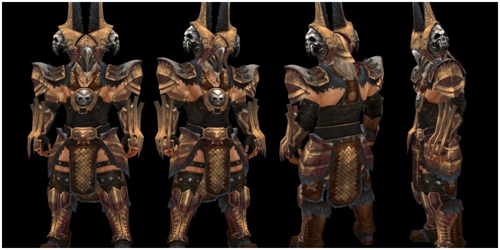 Diablo 3 Might of The Earth Set Viewed At Different Angles