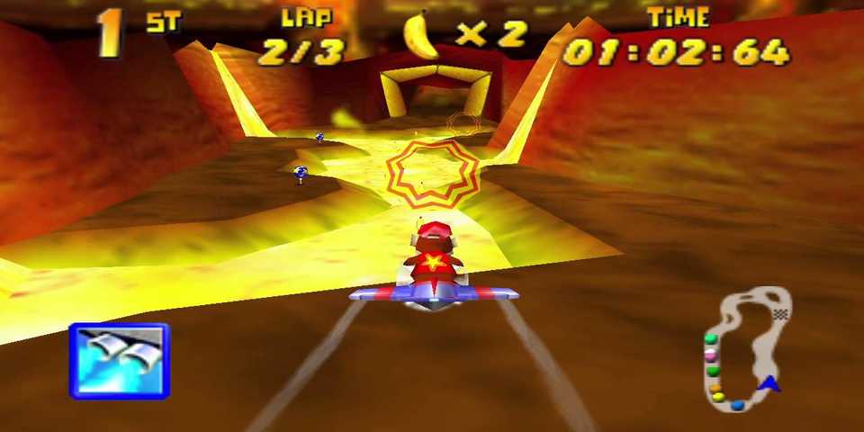 Diddy Kong Racing Hot Top Volcano Airplane
