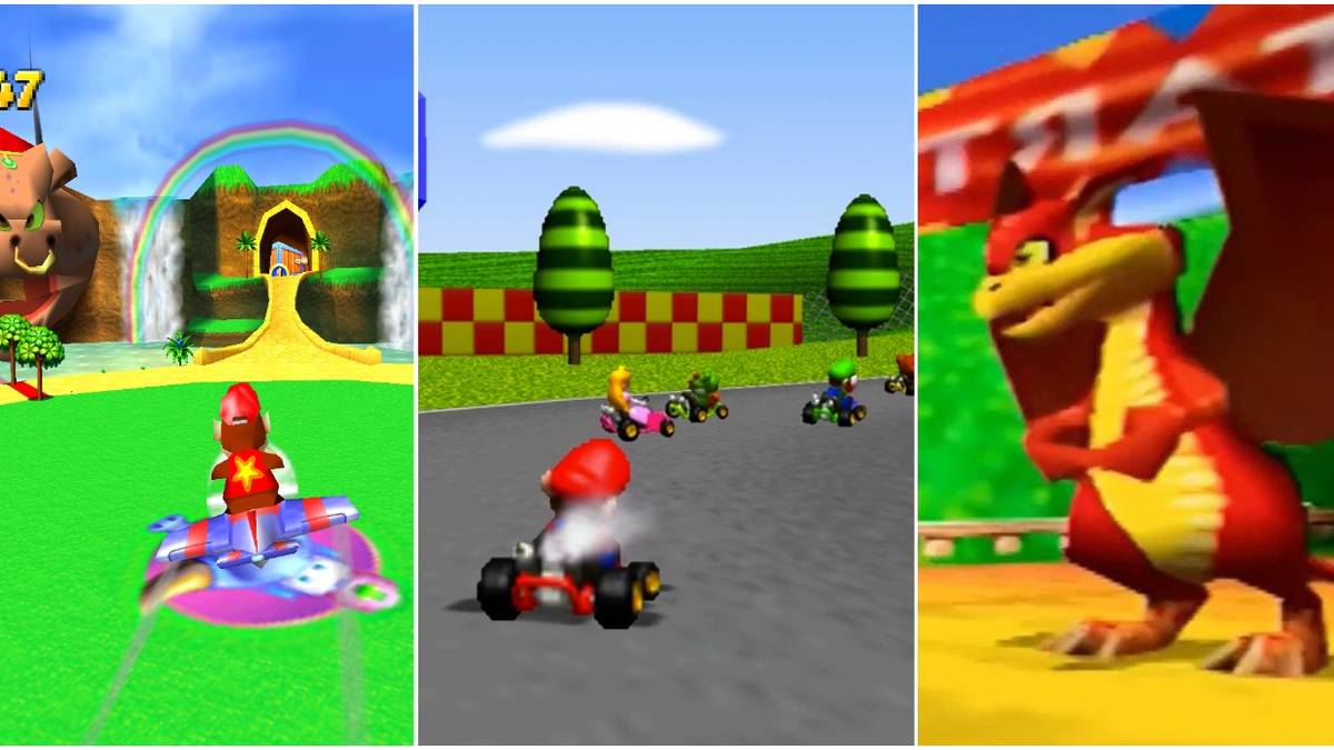 Diddy Kong Racing Mario Kart 64 Trio