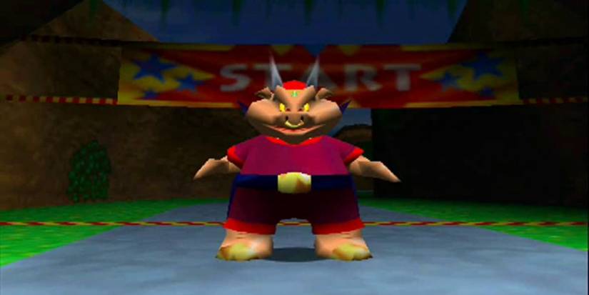 Diddy Kong Racing Wizpig Boss