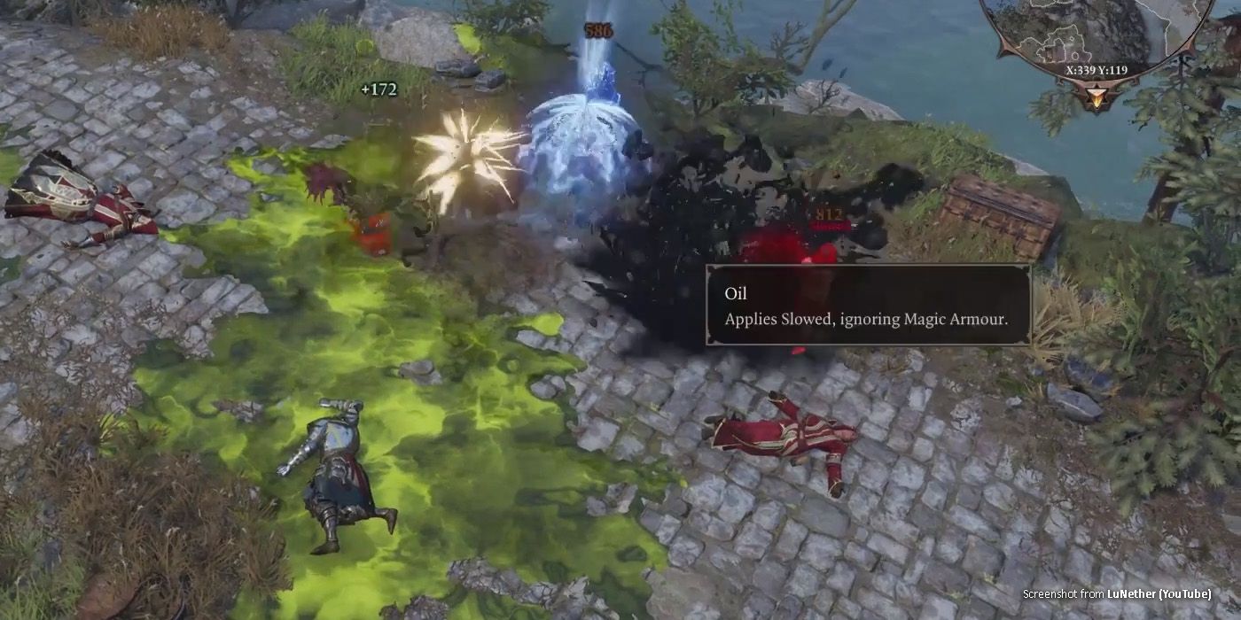Divinity Original Sin 2 Oil and poison surfaces