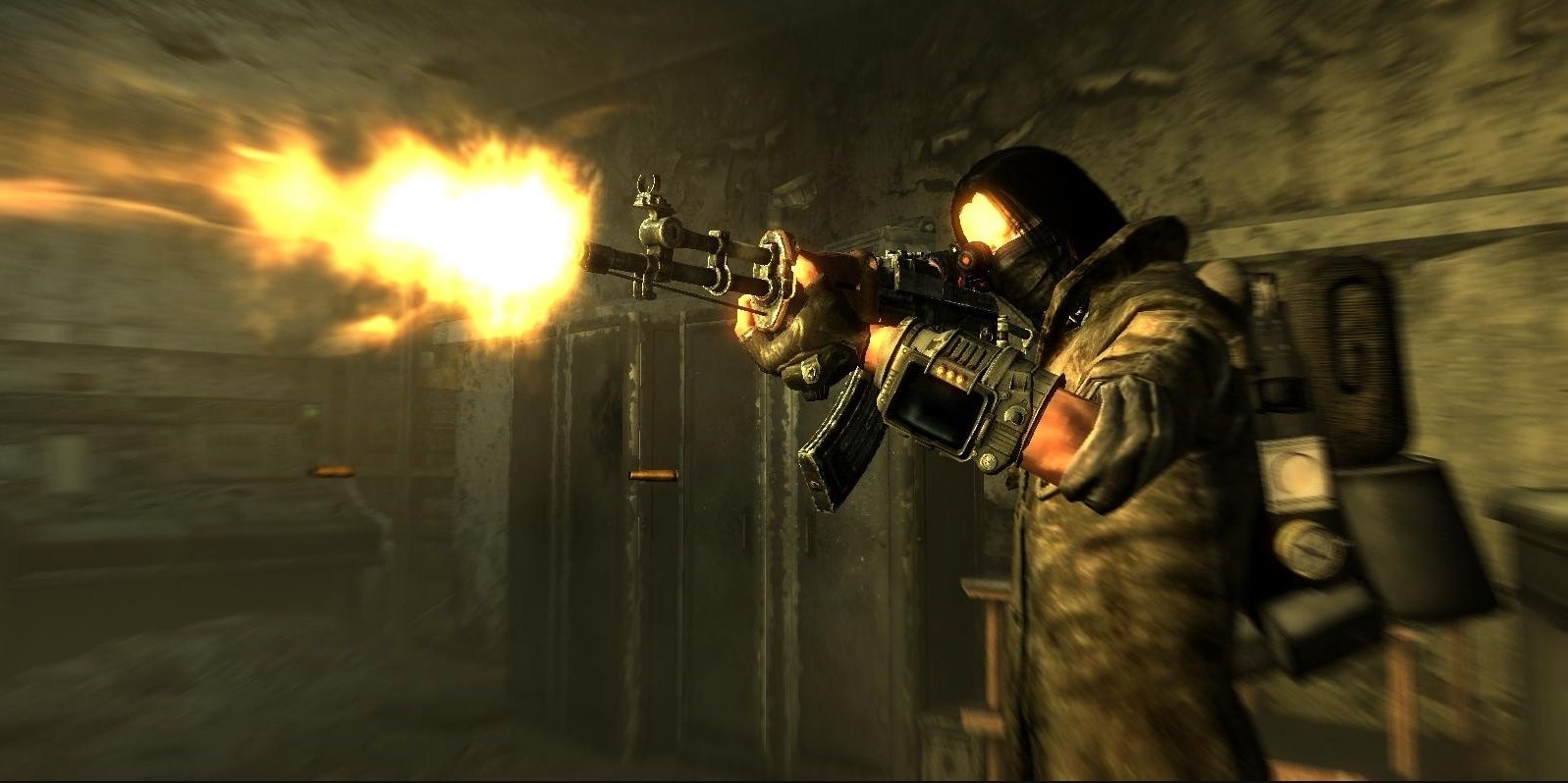 A look at a new shooting pose in the Fallout 3 Reanimated Mod