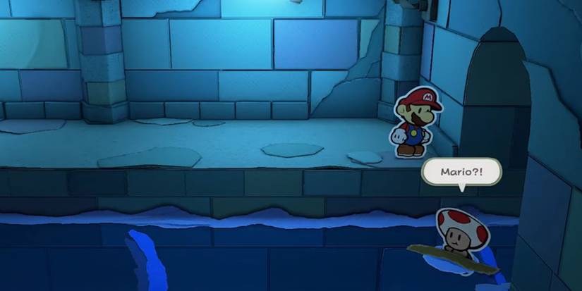 Paper Mario Origami King Toad Underground
