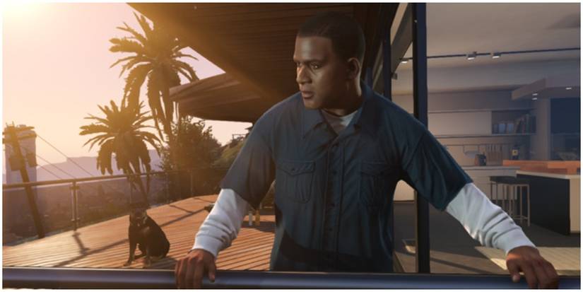 Franklin Clinton at his house in Los Santos