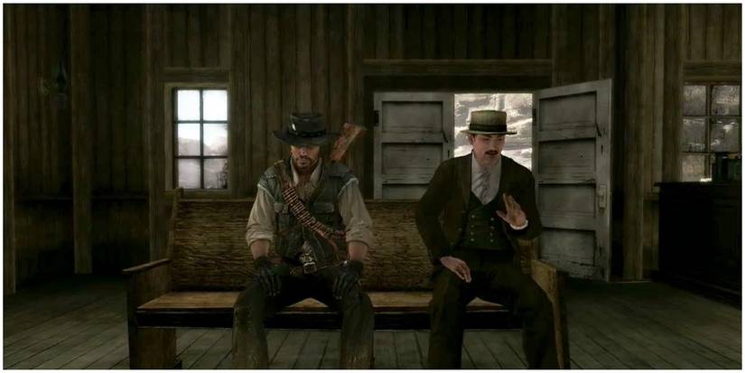 Red Dead Redemption John listening to Jimmy Saint talk