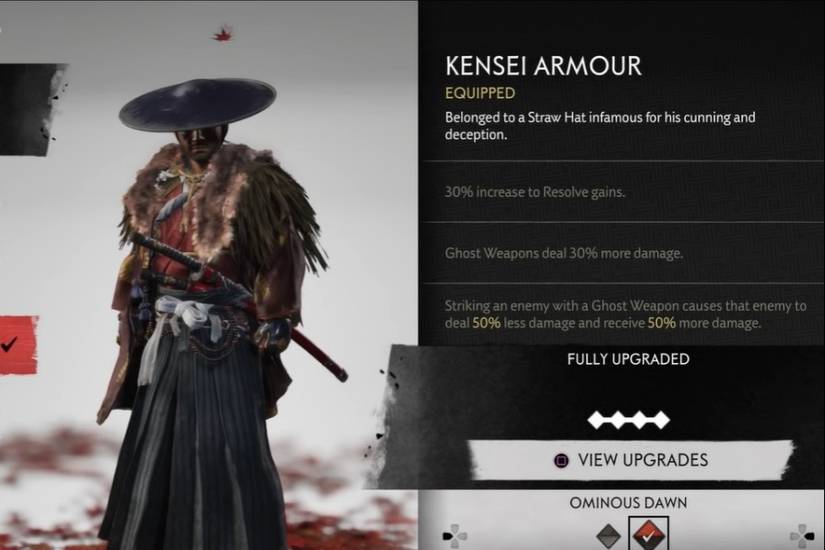 Kensei Armor Ghost of Tsushima
