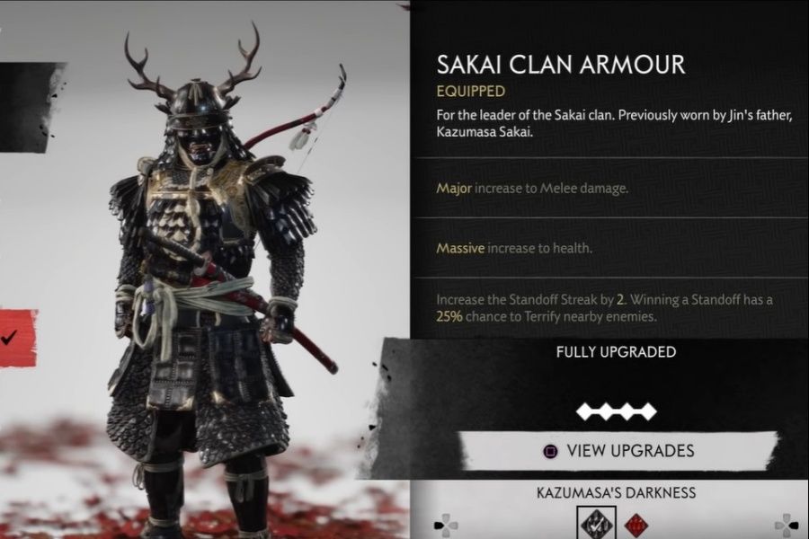 Sakai Clan Armor Ghost of Tsushima