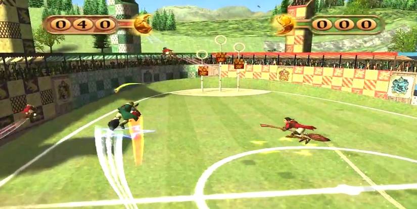 Quidditch gameplay at Hogwarts