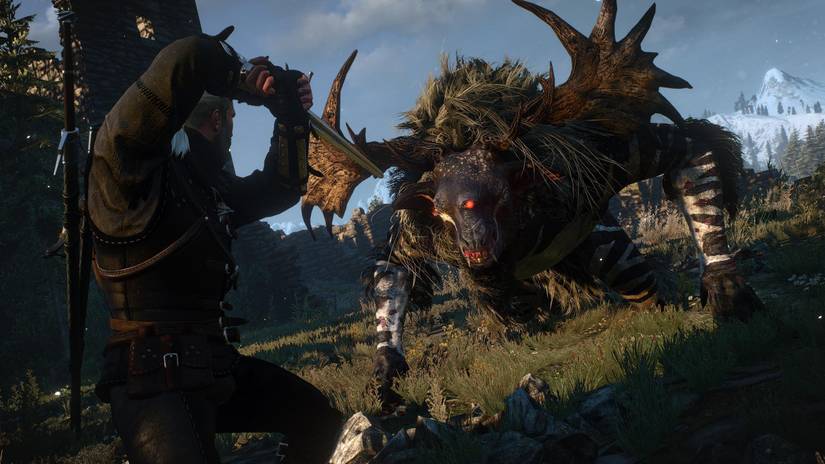 Geralt Facing A Fiend