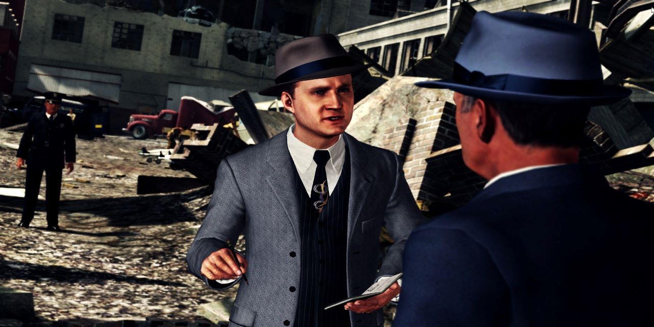 L.A. Noire - talking at crime scene