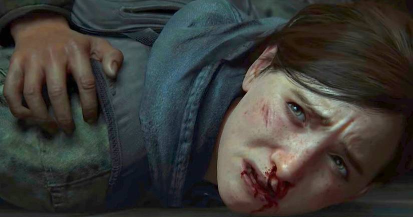 Last of us 2 ellie being held down