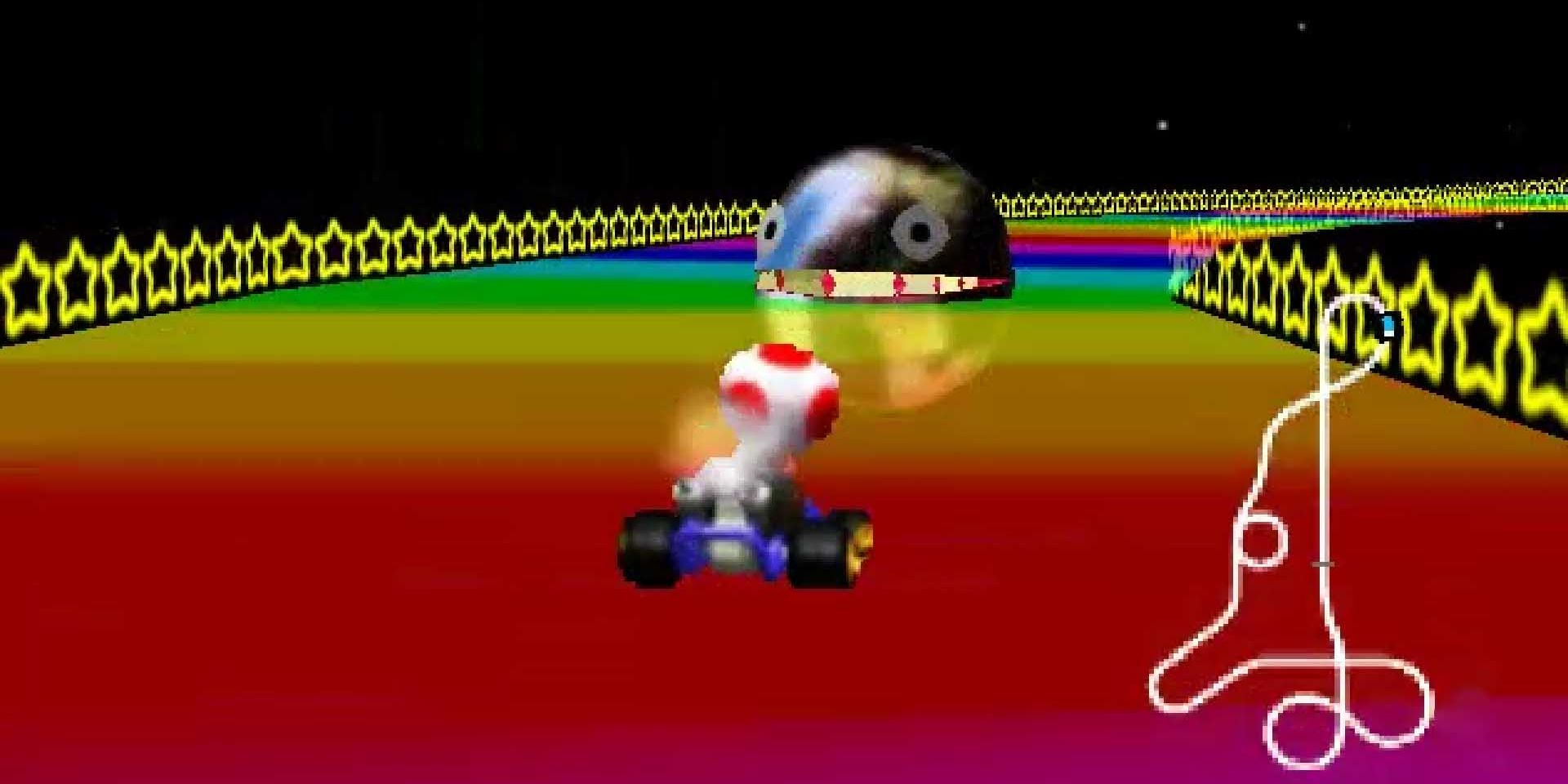 Mario Kart 64 Rainbow Road Chain Chomp