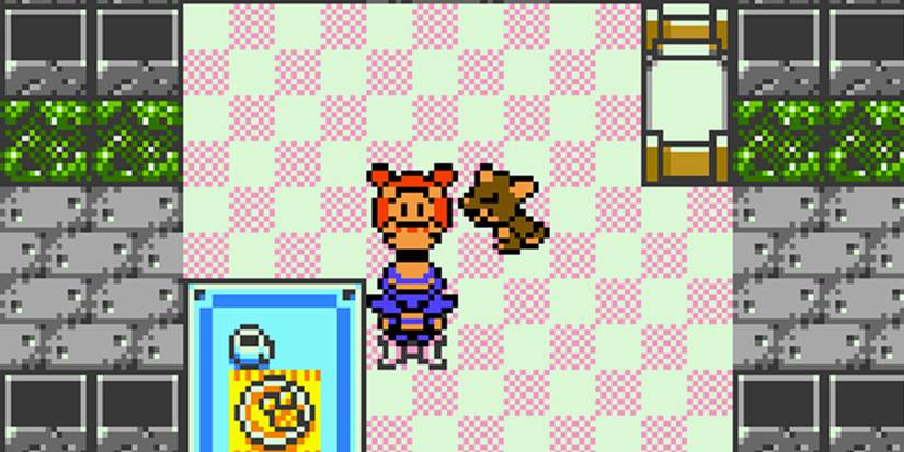 Jasmine with Pokemon in Pokemon Crystal