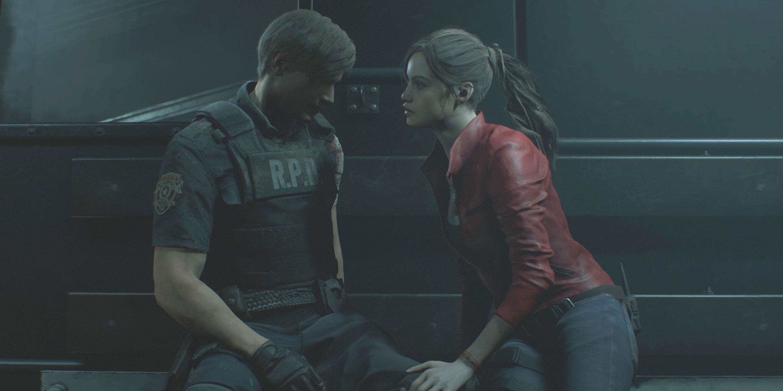 Claire and Leon together in Resident Evil 2 remake.