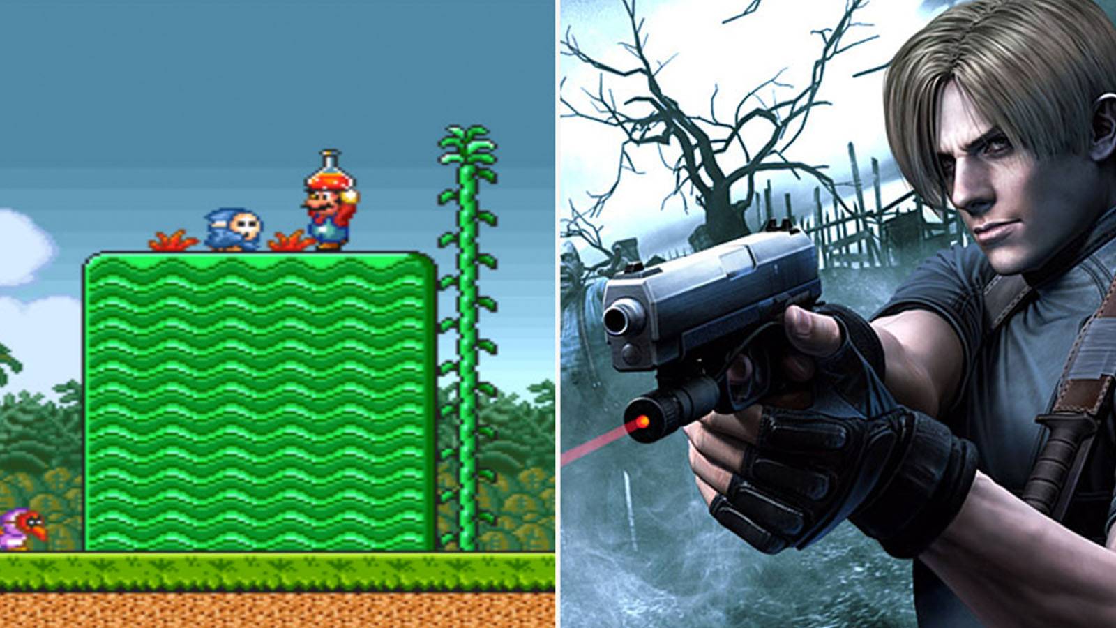 Resident Evil 4 and Super Mario All-Stars