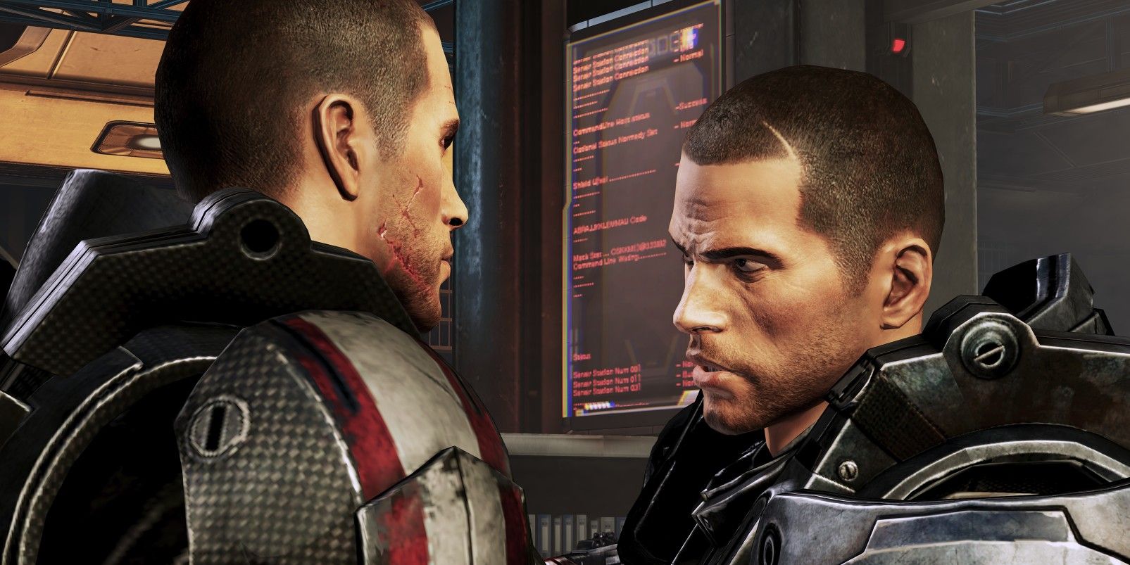 Shepard and his Clone in Mass Effect 3