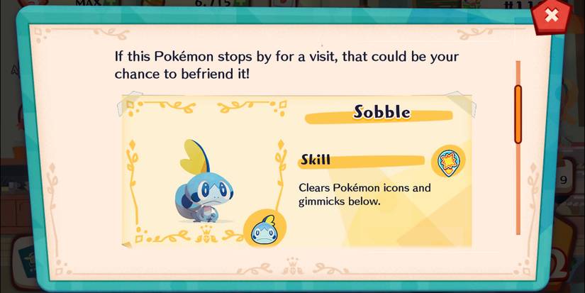 pokemon cafe mix sobble skill info