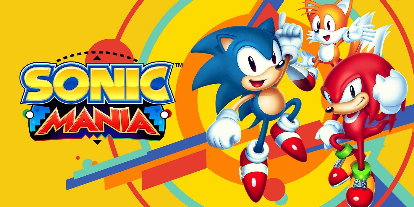 Sonic Mania title art with protagonists