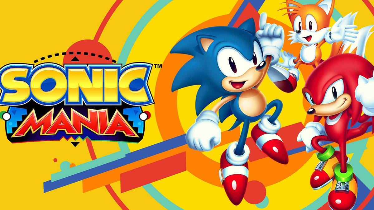 Sonic Mania title art with protagonists