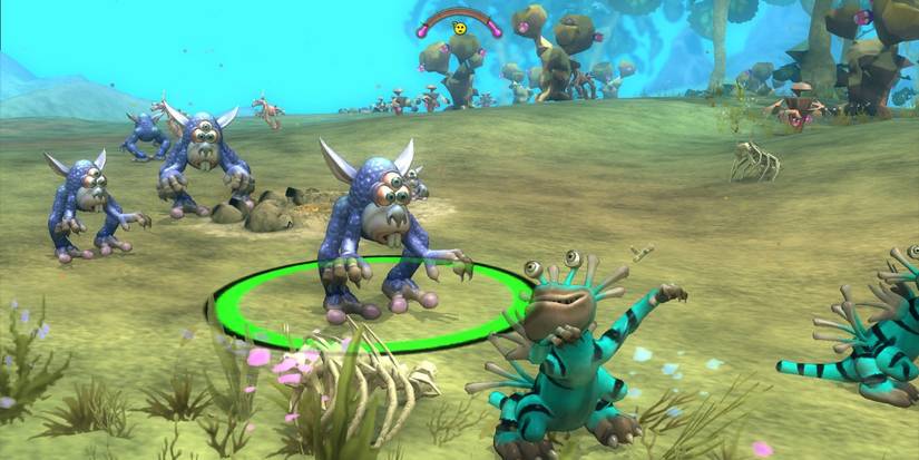 One species of creature approaching another