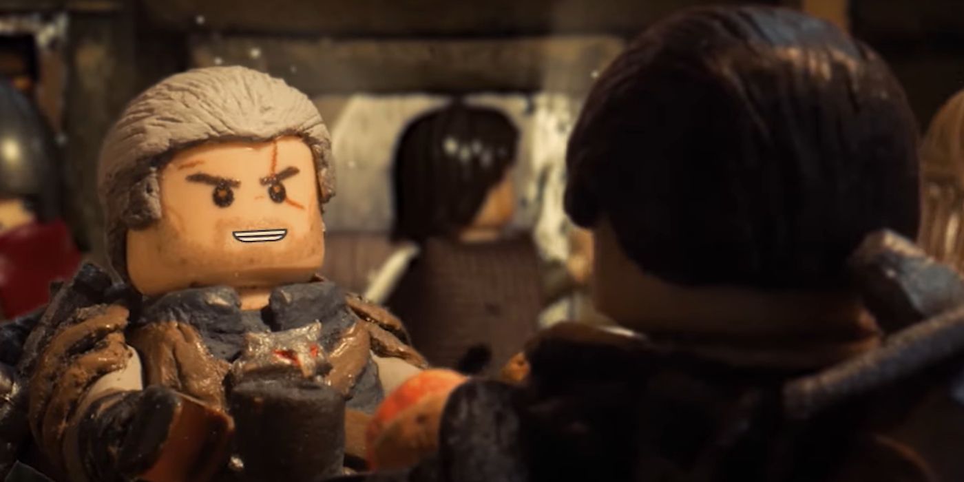 Lego Witcher stop motion YouTube video
