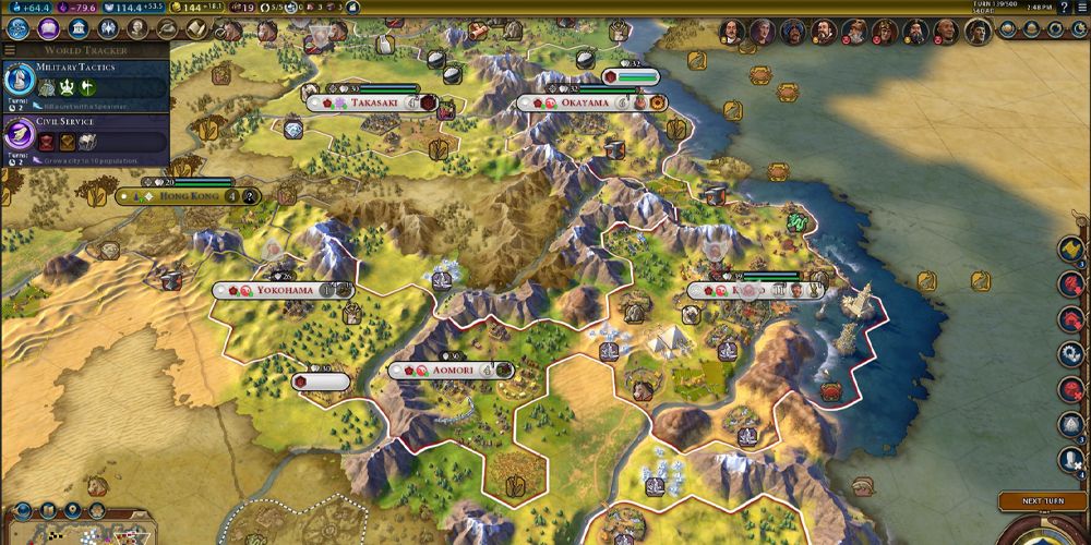 Civilization 6 Korea Building Cities In The Mountains