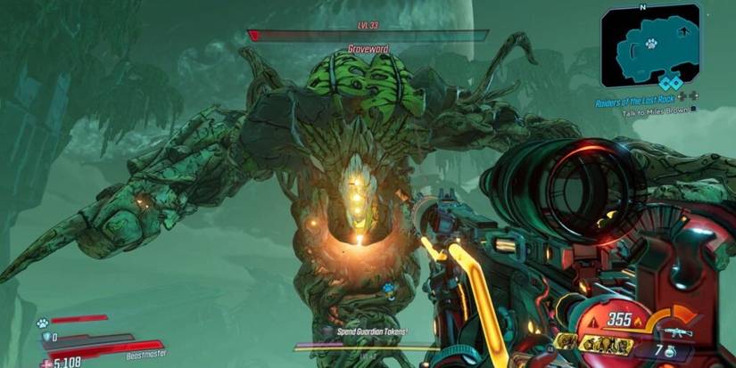Borderlands 3 Legendary firing scope weapon at Graveward