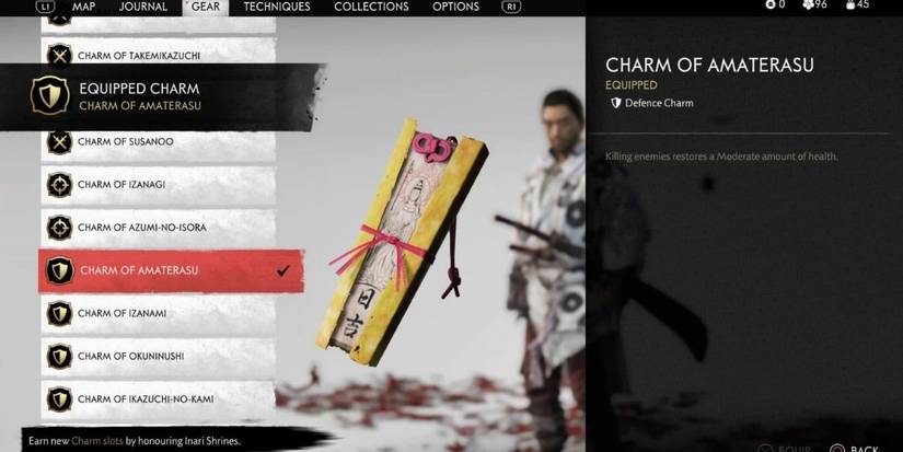 The Charm of Amaterasu in Jin's inventory