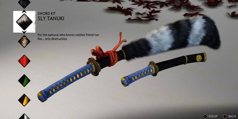 Ghost of Tsushima Sly Tanuki Sword kit