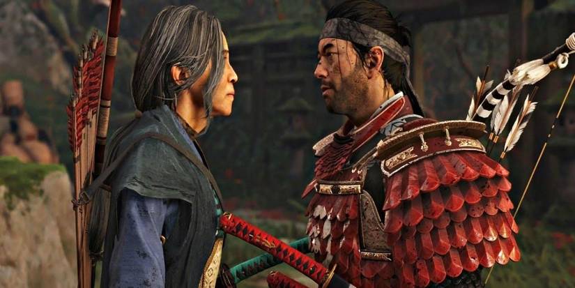 Ghost of Tsushima Lady Masako and Jin talking